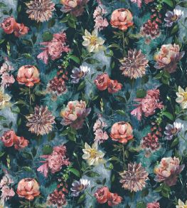Midi Botanic Fabric by Arley House Aqua