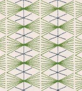 Mikado Fabric by Christopher Farr Cloth Green