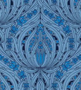 Mildmay Wallpaper by Sanderson Majorelle Blue