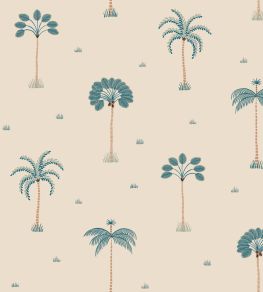 Milo Wallpaper by Sandberg Misty Blue