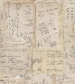 Math Wallpaper by MINDTHEGAP Taupe