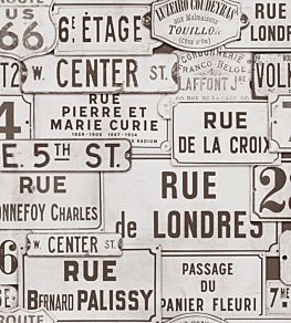 Street Signs Wallpaper by MINDTHEGAP Sepia
