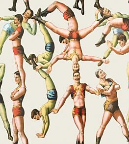 The Acrobats Wallpaper by MINDTHEGAP Beige