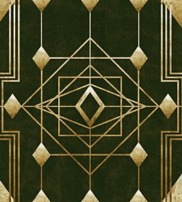 Gatsby Wallpaper by MINDTHEGAP Black,Gold