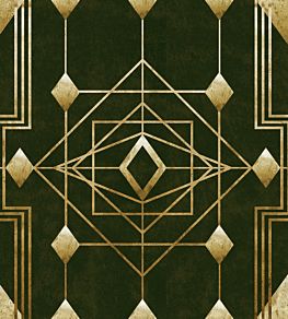 Gatsby Wallpaper by MINDTHEGAP Black,Gold