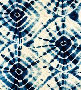 Shibori Swirls Wallpaper by MINDTHEGAP Blue,White