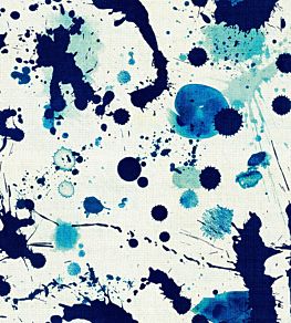 Splatters Wallpaper by MINDTHEGAP Indigo Blue,White