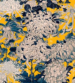 Chrysanthemums Wallpaper by MINDTHEGAP Yellow