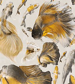 Goldfish Wallpaper by MINDTHEGAP Ivory