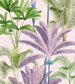 Palmeras Wallpaper by MINDTHEGAP Green, Pink, Purple