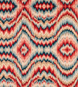 Psychedelic Wallpaper by MINDTHEGAP Blue, Red, Taupe