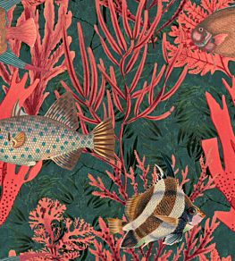 The Undersea Wallpaper by MINDTHEGAP Brown, Grey, Pink