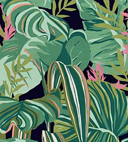 Tropical Foliage Wallpaper by MINDTHEGAP Anthracite