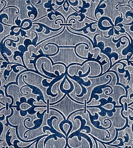 Deco Trellis Wallpaper by MINDTHEGAP Indigo