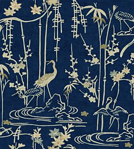 Kyoto Wallpaper by MINDTHEGAP Indigo