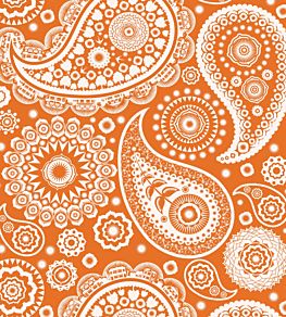 Paisley Crescent Wallpaper by Mini Moderns Tangerine Dream