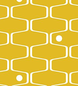 Net and Ball Wallpaper by Mini Moderns Mustard