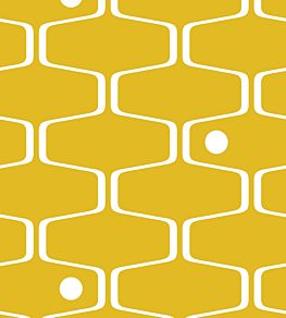 Net and Ball Wallpaper by Mini Moderns Mustard