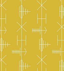 Transmission Wallpaper by Mini Moderns Mustard