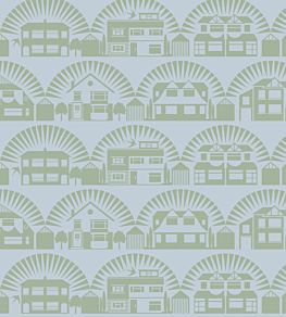 Metroland Wallpaper by Mini Moderns British Lichen