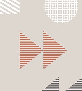 Play/Record Wallpaper by Mini Moderns Harvest Orange