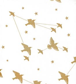 Star-ling Wallpaper by Mini Moderns Snow & Gold