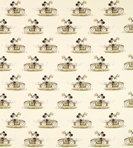 Minnie On the Move Fabric by Sanderson Babyccino