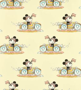 Minnie On the Move Wallpaper by Sanderson Sherbet