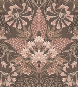 Mirk Wallpaper by Woodchip & Magnolia Peat Brown
