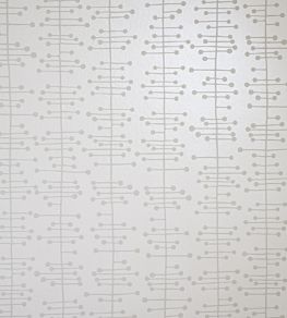 Muscat Small Wallpaper by MissPrint Soft White with Grey