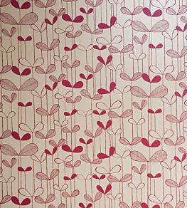 Saplings Wallpaper by MissPrint Cream with Pink