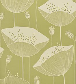 Poppy Wallpaper by MissPrint Cottage Green