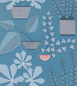 House Plants Wallpaper by MissPrint Blue Room
