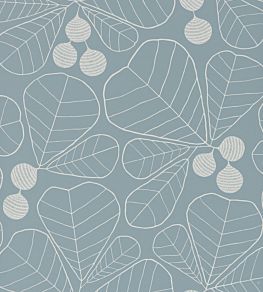 Great Leaf Wallpaper by MissPrint Prussian