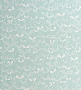 Saplings Wallpaper by MissPrint Pale Aqua