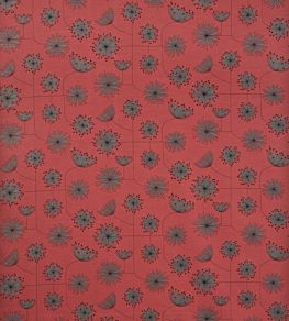 Dandelion Mobile Fabric by MissPrint Coral with Storm