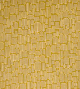 Little Trees Fabric by MissPrint Yellow