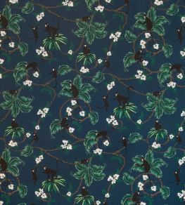 Monkey Wallpaper by Barneby Gates Dutch Blue