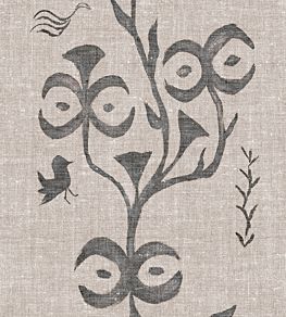 Monsoon Grass Cloth Wallpaper by Christopher Farr Cloth Coal