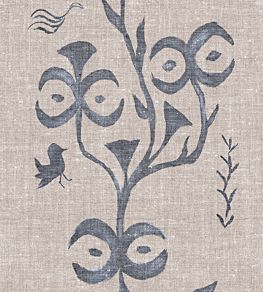 Monsoon Grass Cloth Wallpaper by Christopher Farr Cloth Cobalt