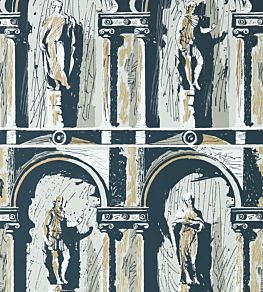 Montacute Wallpaper by Zoffany Grey Ink