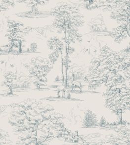 Montfort Wallpaper by Sandberg Indigo Blue