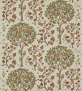 Kelmscott Tree Fabric by Morris & Co Russet/Artichoke