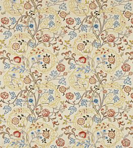Mary Isobel Embroideries Fabric by Morris & Co Russet/Olive