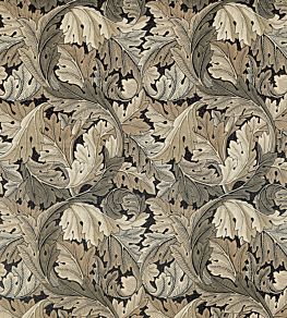 Acanthus Fabric by Morris & Co Charcoal/Grey