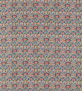 Little Chintz Fabric by Morris & Co Indigo/Carmine