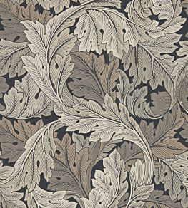 Acanthus Wallpaper by Morris & Co Charcoal/Grey