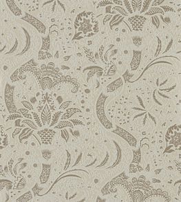 Indian Beaded Wallpaper by Morris & Co Stone/Linen