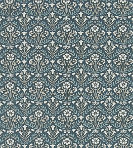 Morris Bellflowers Wallpaper by Morris & Co Indigo/Linen