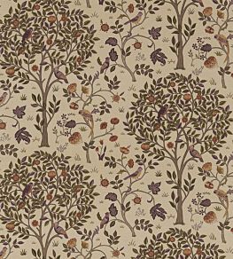 Kelmscott Tree Fabric by Morris & co Mulberry/Russet